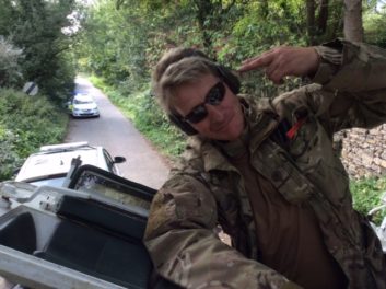 Tank Limo Drives Anti-Fracking Campagners too David Cameron House 7