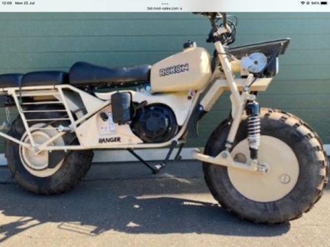 ROKON 2 £7600 plus vat Rokon 2 For Sale. Yes two wheel drive motorbike ...