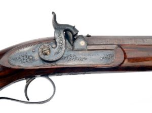 PAIR OF .650 PERCUSSION OFFICERS PISTOLS