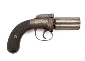 36 DOUBLE-ACTION PERCUSSION 6-SHOT PEPPERBOX