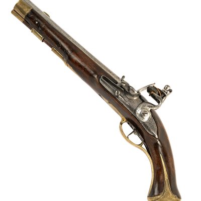 Flintlock left handed continental military holster pistol no 27