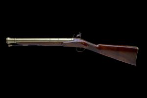 10-BORE FLINTLOCK BRASS-BARRELLED BLUNDERBUSS