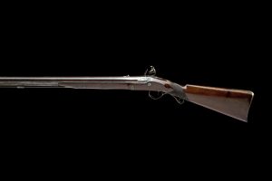 10-BORE FLINTLOCK SHOT AND BALL-GUN SIGNED LANDER
