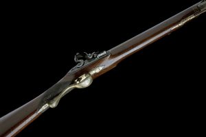 10-BORE FLINTLOCK SHOT AND BALL-GUN SIGNED LANDER