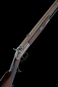 GEORGE FULLER, LONDON 16-BORE PERCUSSION SPORTING RIFLE