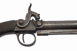 PAIR OF 42 BORE TRAVELLING PISTOLS SIGNED D EGG NO SER