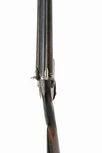 12-BORE PINFIRE DOUBLE-BARRELLED SPORTING-GUN SIGNED ALEX. HENRY, serial no. 1079,