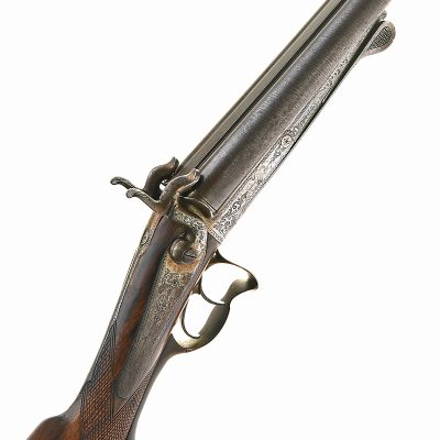 serial no. 25802 16-BORE PINFIRE DOUBLE-BARRELLED SPORTING-GUN,