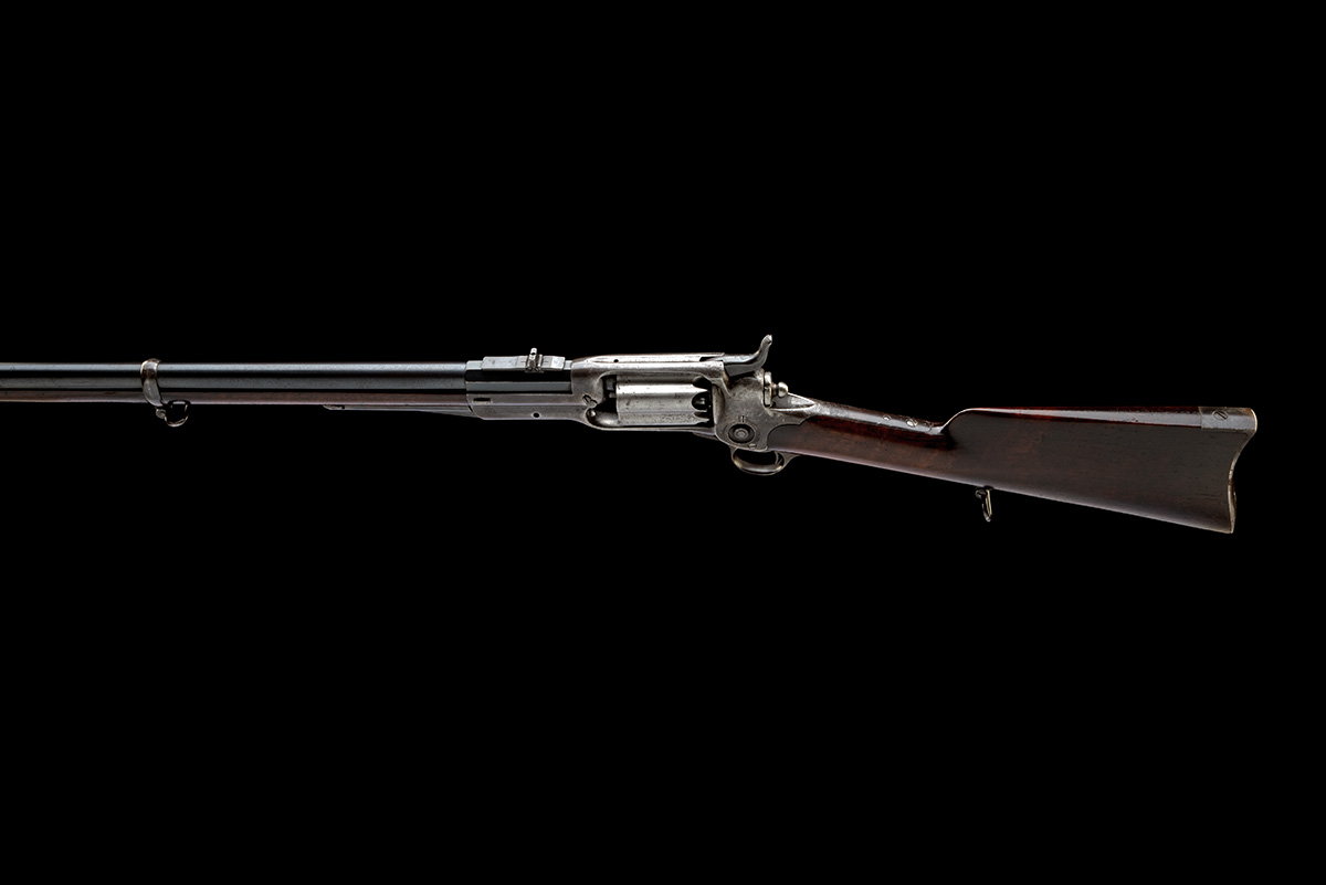 RARE .56 PERCUSSION COLT MODEL 1855 RIFLE serial no 2402
