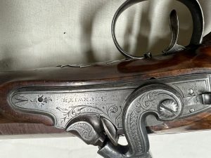 H Beckwith saw handled dueling pistol. 