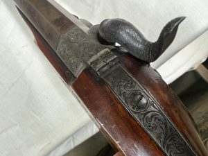 H Beckwith saw handled dueling pistol. 