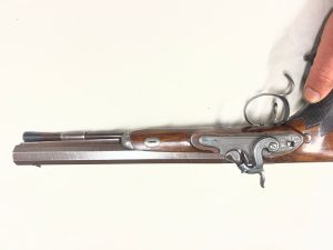 H Beckwith saw handled dueling pistol. 