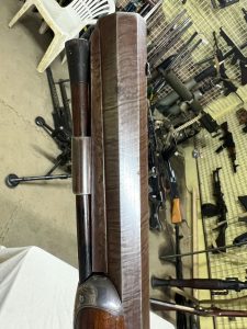 H Beckwith saw handled dueling pistol. 