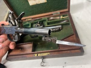Pair of Lacy Flintlock Pistols London Made SN 67