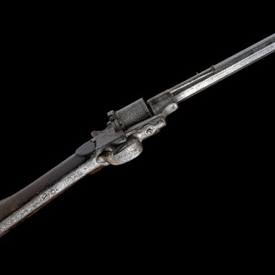 LEPAGE PARIS 15mm PINFIRE REVOLVING RIFLE