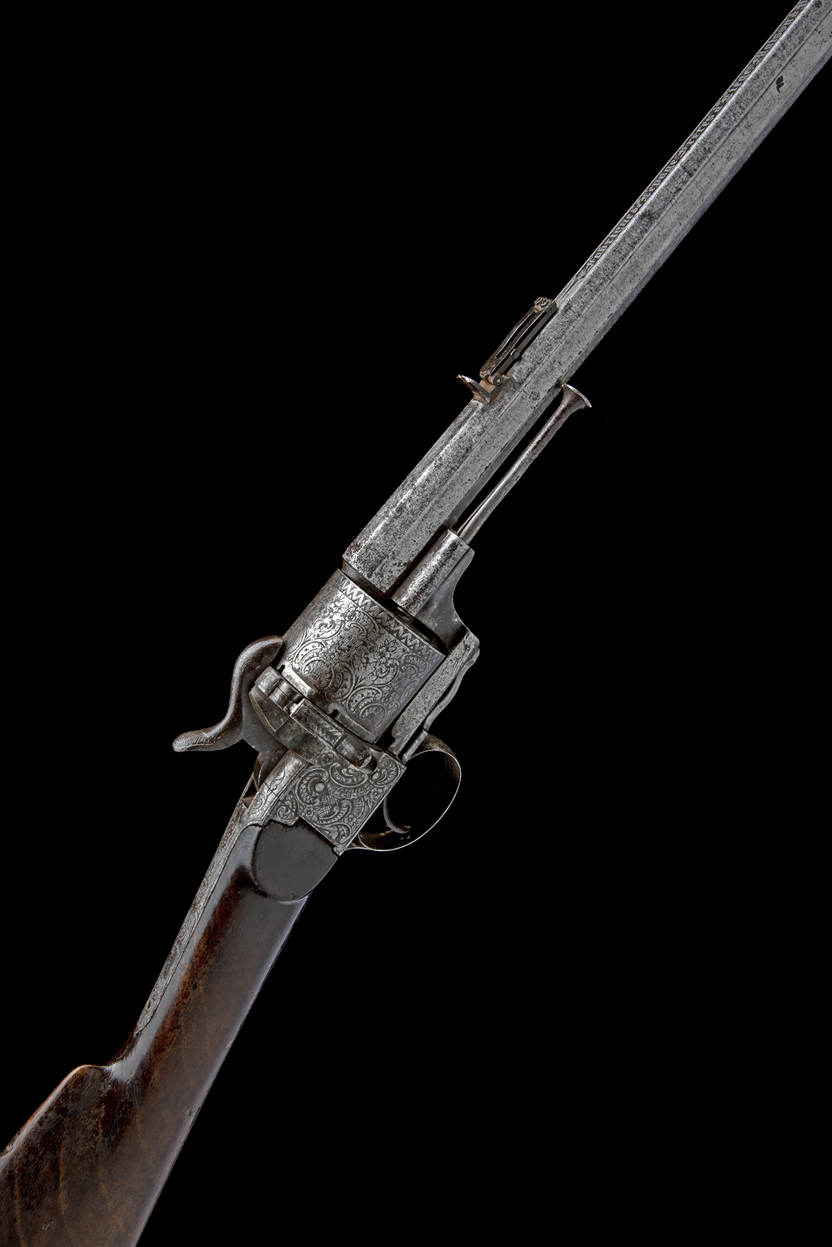 LEPAGE PARIS 15mm PINFIRE REVOLVING RIFLE